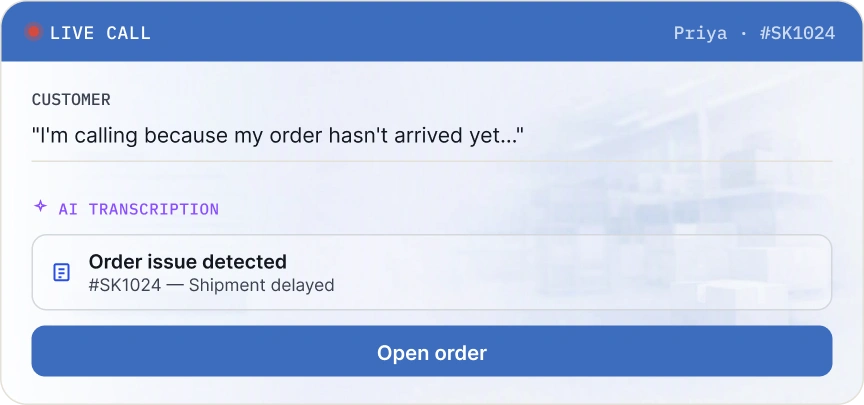 Customer support, powered by AI.
