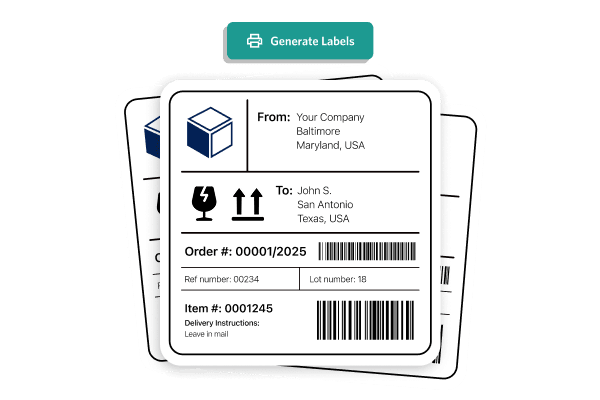 ShipKasa shipping label icon for choosing best carrier rates